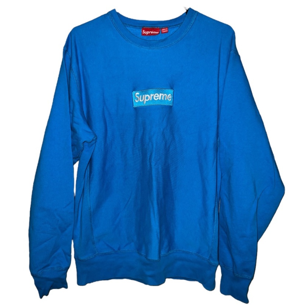 Blue Supreme sweatshirt